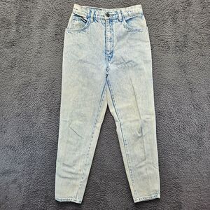 Filippo-Totti Jeans Women Size 3/4 Blue High Rise‎ Mom Jean Tapered Light Wash